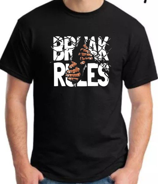 Round Neck Break Rules T shirt
