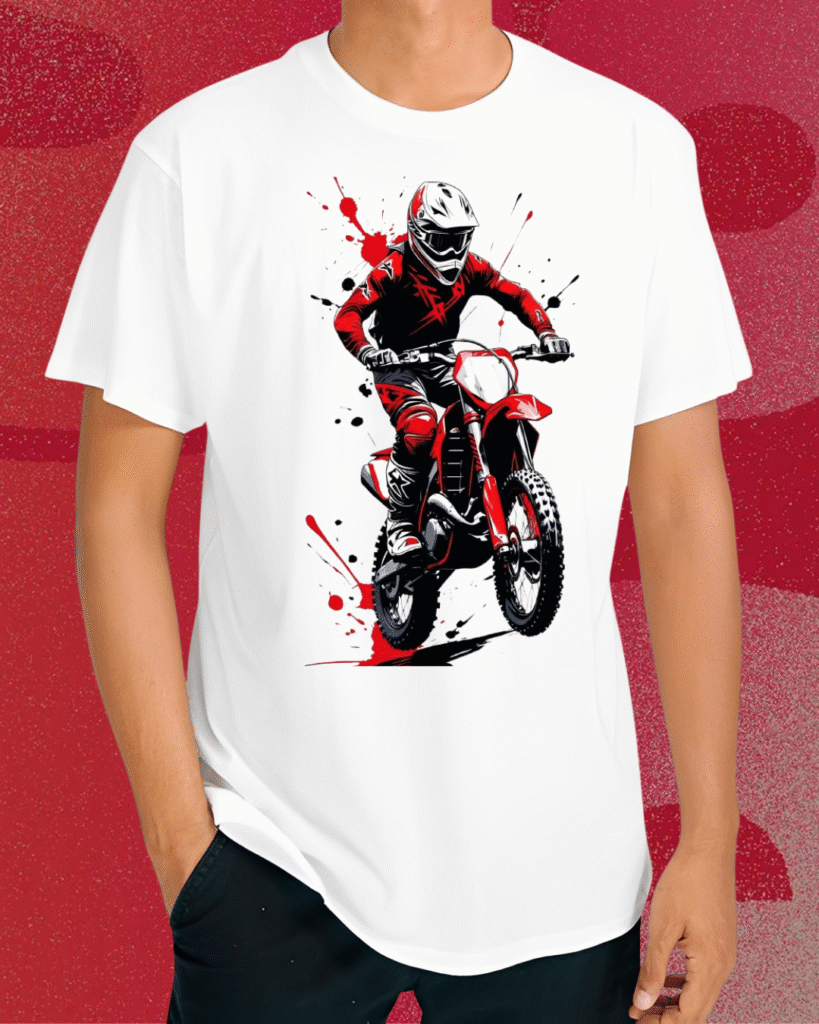 Round Neck bikers T shirt